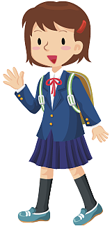school girl in uniform (cartoon)